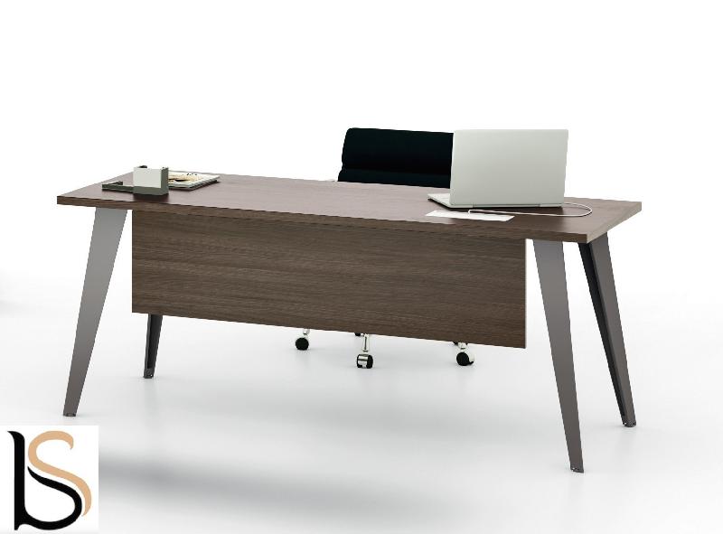 Bureau droit Pigreco - MARTEX - 140, Blanc, Anthracite_1