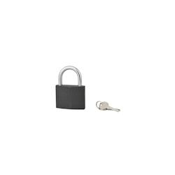 Cadenas ACERA gris à clé, base 75 mm, anse acier cémenté, 3 clés - SERRUPRIX - gris 3150269880077_0