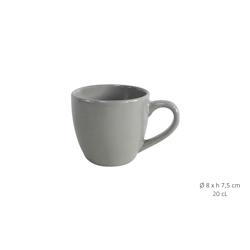 Lot de 12 Tasse Cafe Gm Gris clair 20cl- Gres Maitre Chef - GRESTA005_12_0