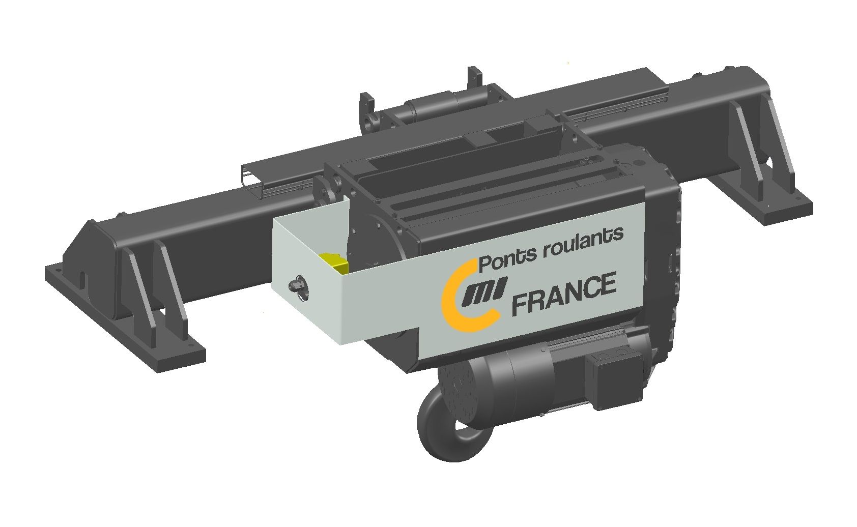Palan à câble monorail et fixe - Ergonomique, léger et avec optimisation des vitesses de levage_0