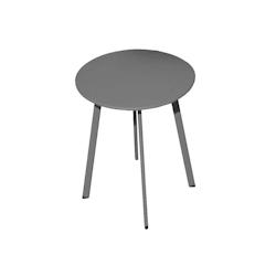 Table basse de jardin en acier Massai 50 cm Graphite Proloisirs - 3700103092960_0