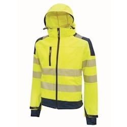 U-Power - Veste Softshell jaune haute visibilité Stretch MIKY Jaune Taille M - M jaune 8033546387238_0