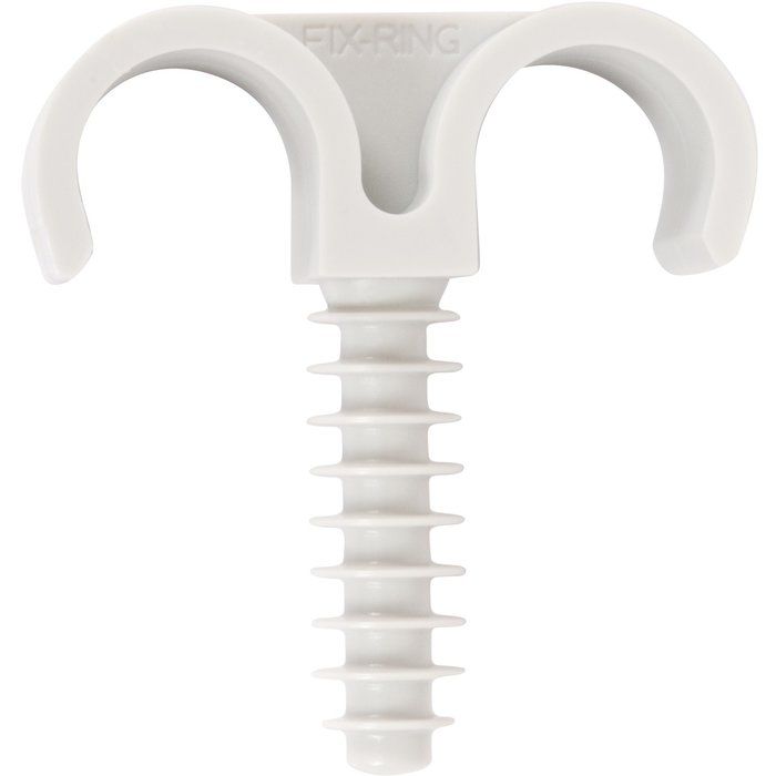 300508 - Colliers de fixation - Sider - capacité de serrage 25 mm - plastique blanc - Fix-Ring - vendu par 100_0