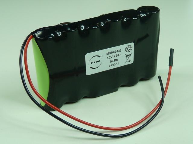Batterie Nimh 6x AA 6S1P ST1 7.2V 2.5Ah F - Marque NX_0