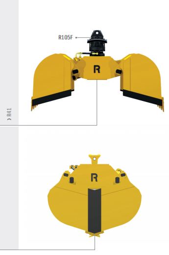 Bennes preneuses pour pelles et chargeurs Rozzi R41/300 - R41/1200_0