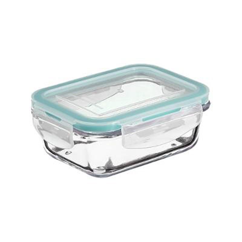 Boîte de conservation en verre 540ml - Hermétique, sans BPA - Paris Prix - Couleur Bleu_0