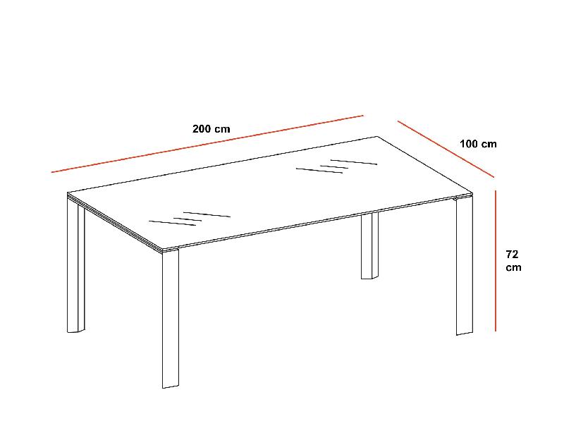 Bureau de direction X7 en verre - Officity - 200, Blanc_1