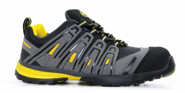 Chaussures de sécurité basses HELIO S1P SRA - cuir Nubuck, semelle caoutchouc/nitrile, non métallique_0