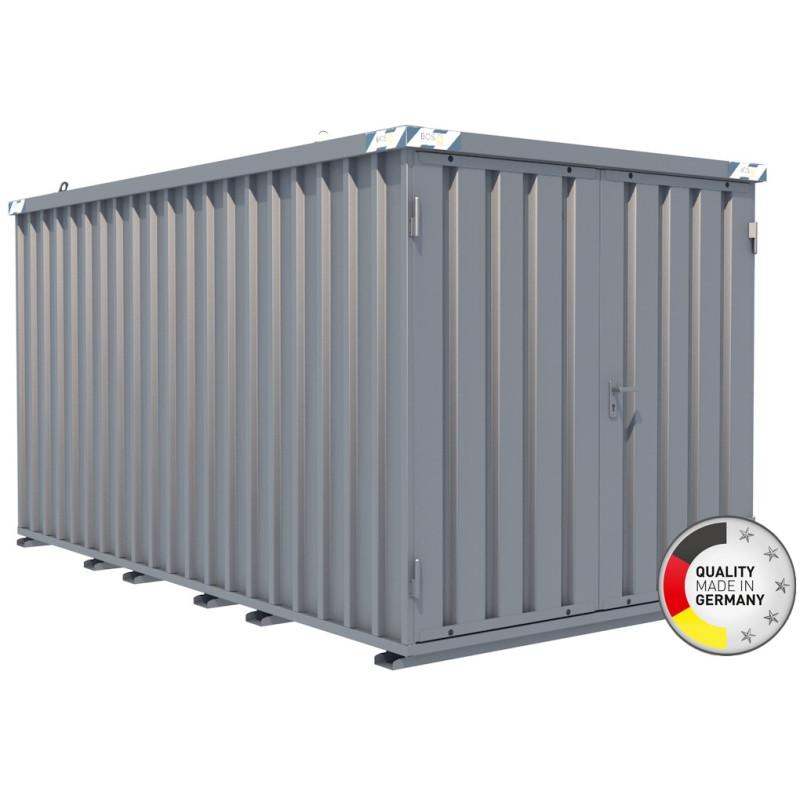 Container chantier - conteneur de stockage 4m - bungalow galvanisé démontable - made in germany  marque at outils -  sc-4_0