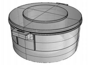 Fût annulaire de grande ténacité - nervure de renfort et poignées opposées - H 250 PE/PO - Ø ext. 512 mm - charge 90 kg_0