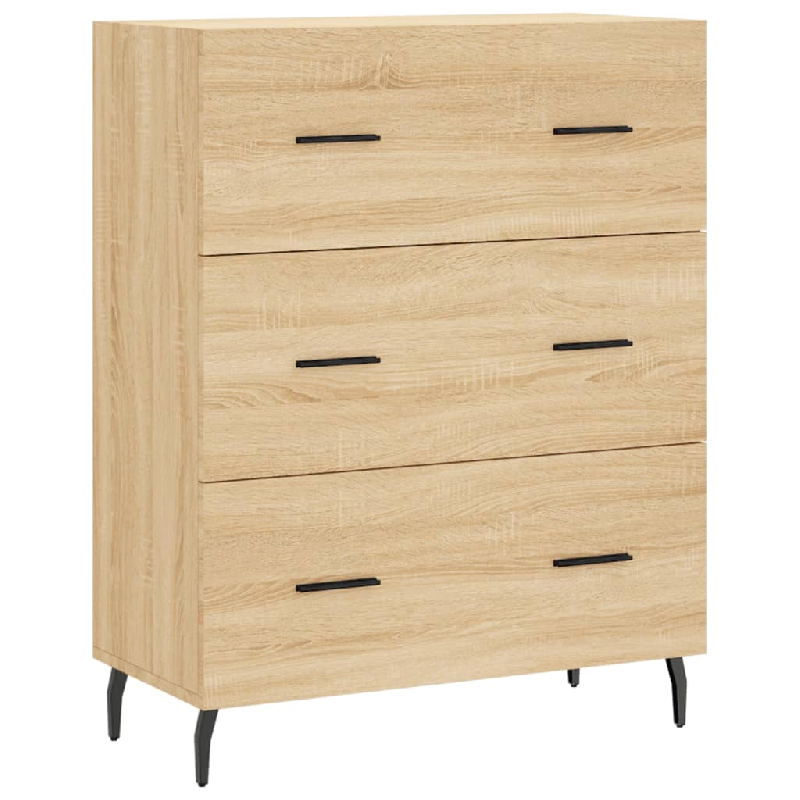 Helloshop26 - Buffet bahut commode armoire meuble de rangement organisateur cuisine salle de séjour salon sonoma 69,5 x 34 x 90 cm 02_0031653 - 30002_0