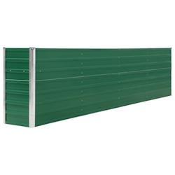 Helloshop26 - Jardinière 320 x 40 x 77 cm acier galvanisé vert 02_0000803 - 3000071361533_0