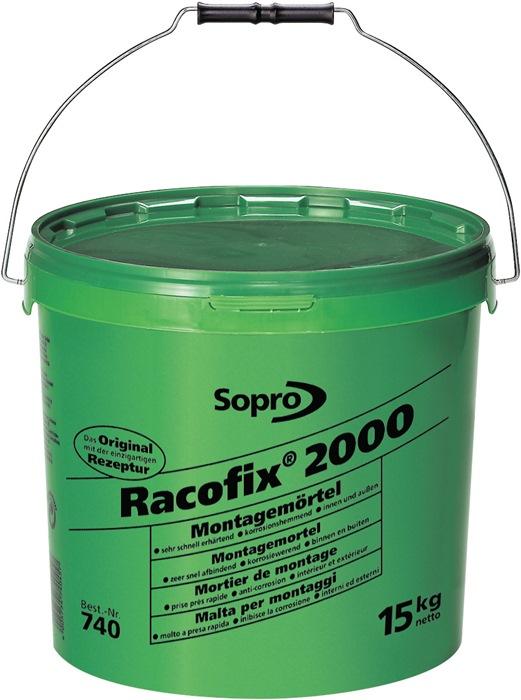 Mortier de scellement Racofix® 2000 1:3 séparat. Pièce (eau/mortier) 15 kg 15 kg seau SOPRO_0