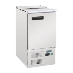 Polar Table inox réfrigérée positive 1 x GN 1/1, 125 W, 220 V - MONO - GH333_0