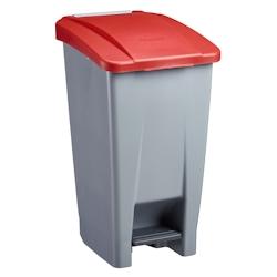 Rossignol - Poubelle mobile à pédale 60L MOBILY GREEN - rouge - rouge plastique 59234_0