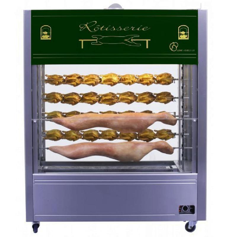 Rôtissoire à broche gaz mechoui 12 géant inox (Couleur: Vert Réf - MECHOUIG12-6026-vr-12)_0
