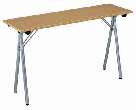 TABLE PLIANTE DE RÉUNION FORMATION GRISE NOIRE 120 X 40 CM