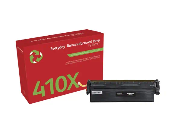 Toner remanufacturé Noir Everyday¢ de Xerox compatible avec HP 410X (CF410X), Grande capacité_0