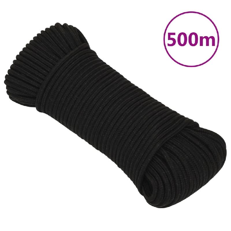 Vidaxl corde de travail noir 5 mm 500 m polyester 152811_0