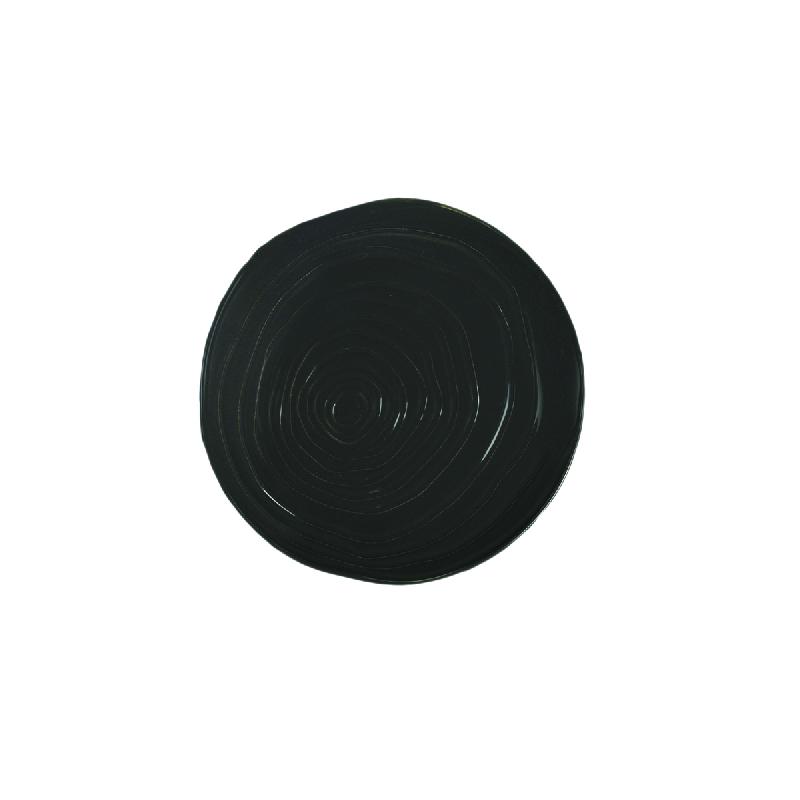 ASSIETTE COUPE PLATE ROND GRIS PORCELAINE Ø 16 CM TECK PILLIVUYT