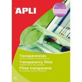 APLI FILM TRANSPARENTS POUR IMPRIMANTE JET D'ENCRE HP B/50