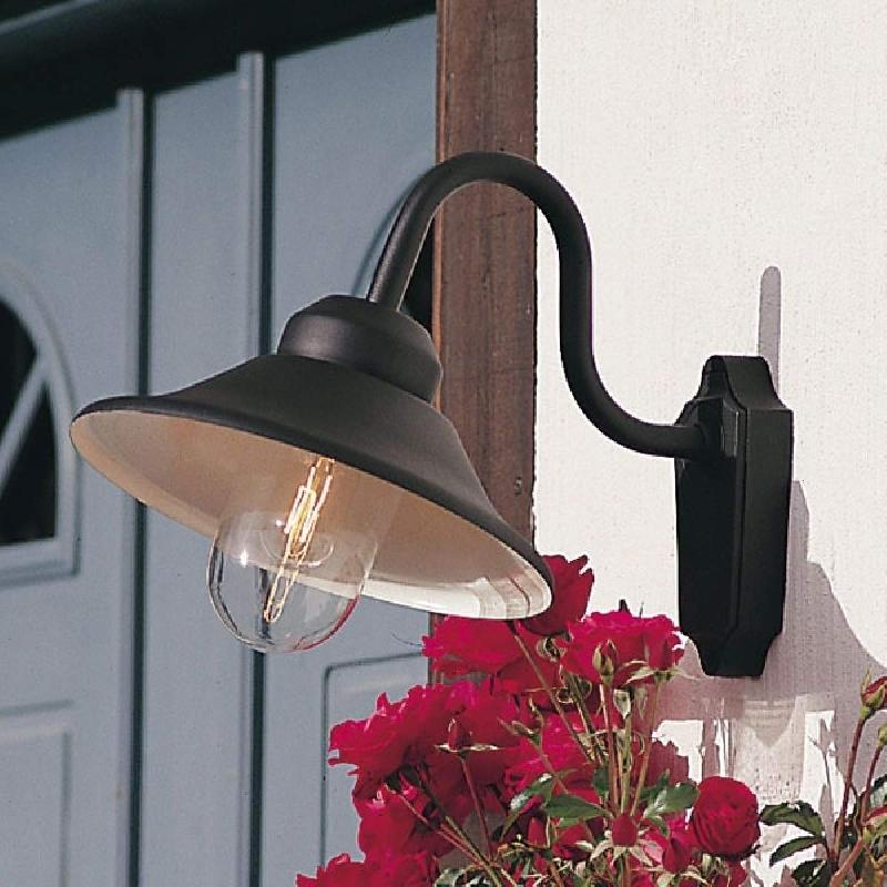 KONSTSMIDE APPLIQUE D’EXTÉRIEUR VEGA, LARGEUR 29,5 CM, NOIRE