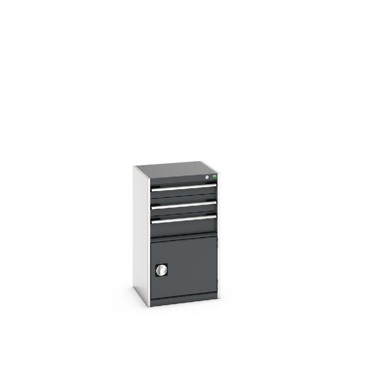 Armoire d'atelier Cubio SL-559-4.1 - Tiroirs et porte perfo - Réf : 40010033_0