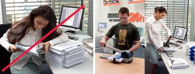 BAC À DÉCHETS POUR PERFORATEUR ARCHIVES /SUPER 5182 - LOT DE 2