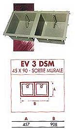 Bac double polypropylène 45x45 ev 3 dsm_0