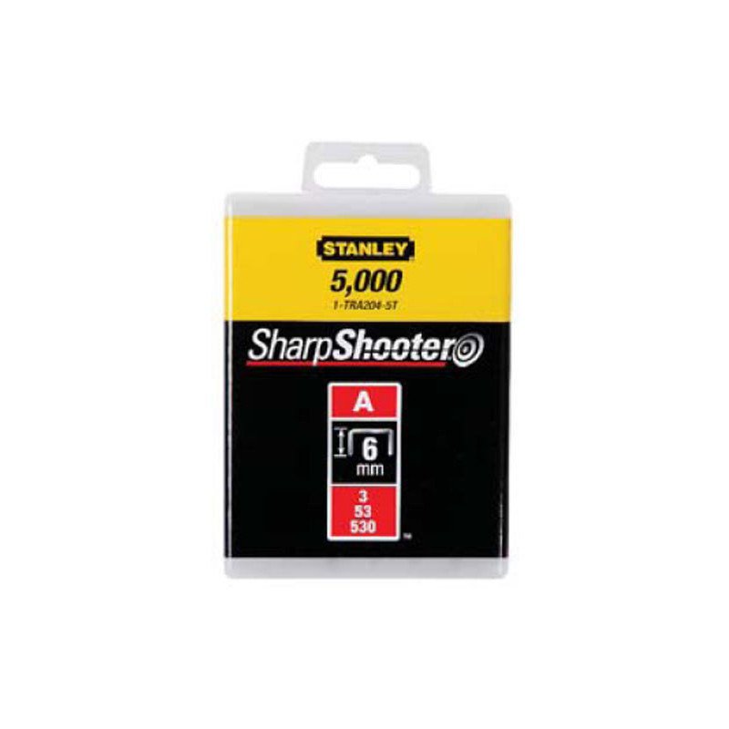 AGRAFES TYPE A 10MM BOÎTE DE 5000 - STANLEY - 1-TRA206-5T