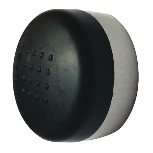 BUTÉE DE PORTE MURALE - DIAMÈTRE 40 MM - JULIOR ARGENT/NOIR CIVIC