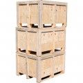 Caisses en bois Palcaisse - lot de 3 caisses hautes en bois - charge max 1600 kg - dimensions intérieures 1146x946x600 mm_0