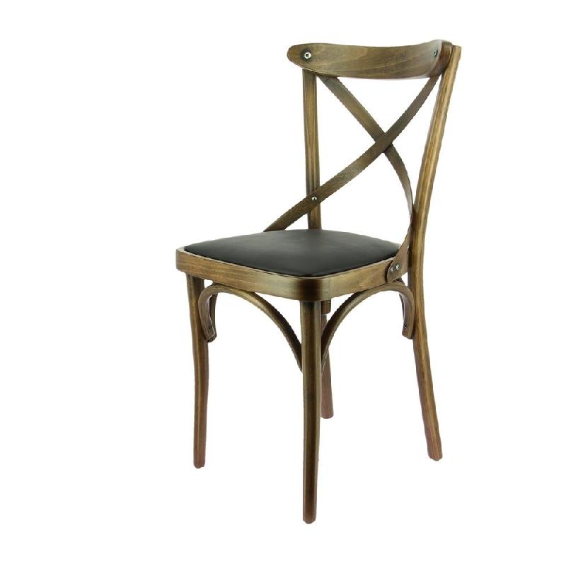 Chaise Chinon cérusé foncé assise pu noir par 2_0