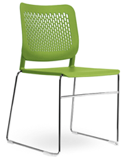 Chaise et fauteuil Agora - structure acier chromé - assise polypropylène renforcé - 5 coloris au choix_0