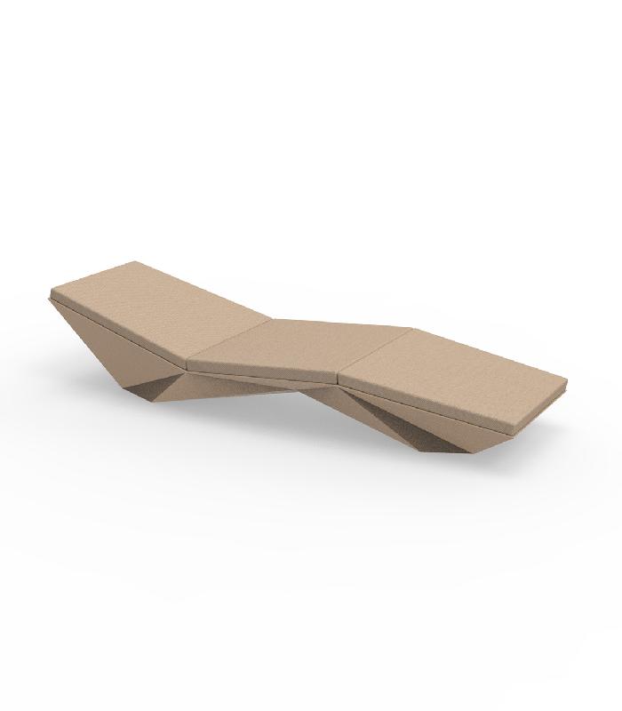 Chaise longue transat design FAZ - camel_0