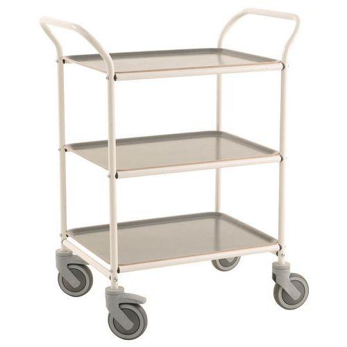 CHARIOT DE SERVICE 3 TABLETTES L770XL495 XH960MM - KONGAMEK
