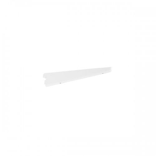 CONSOLE DROITE POUR CRÉMAILLÈRE DOUBLE PERFORATION-SPARRING-L220 MM-BLANC ELFA