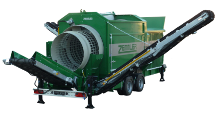 Cribleur trommel Zemmler MS 5200 - pour grandes constructions et chantiers - double trommel, tamis de 47 m²_0