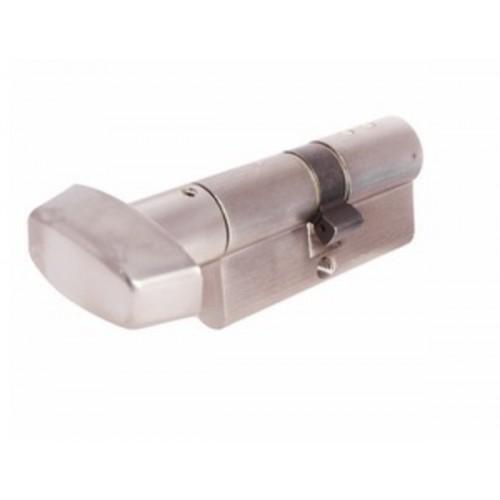 CYLINDRE DOUBLE À BOUTON - 30 X B30 - LAITON NICKELÉ - TX80 VD TESA SÉCURITÉ