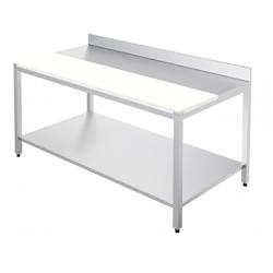 Distform table de Découpe avec Dosseret et Etagère - L 1500 x P 700 mm - 641094401085_0