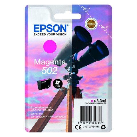 EPSON 502 CARTOUCHE MAGENTA POUR IMPRIMANTE JET D'ENCRE - CARTOUCHE AUTHENTIQUE