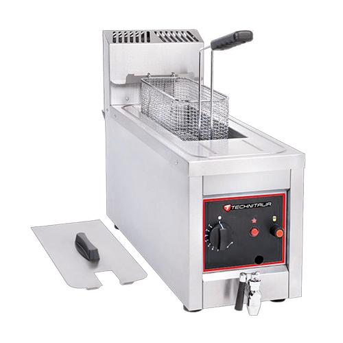 Friteuse gaz sur coffre 8 litres - RFG8 - idéale pour fast-foods - cuve incliné - injecteurs gaz naturel inclus_0