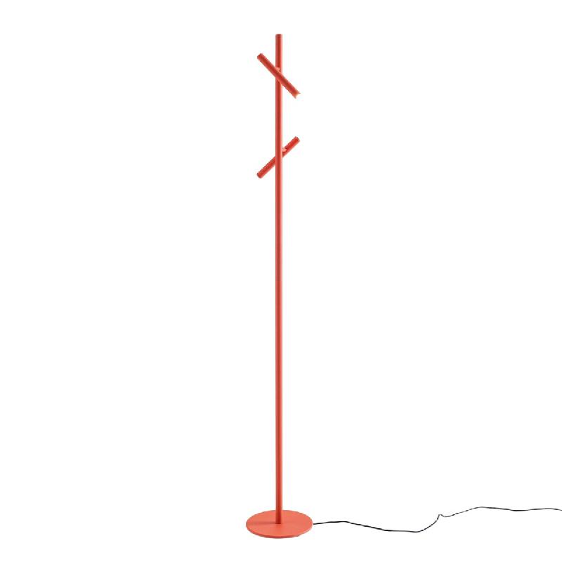 Gea Luce Lampadaire GPIA40 Orange Brûlé 10,8W LED 431lm 3000K 2 Spots Gradables _ Gealuce - GPIA40_0