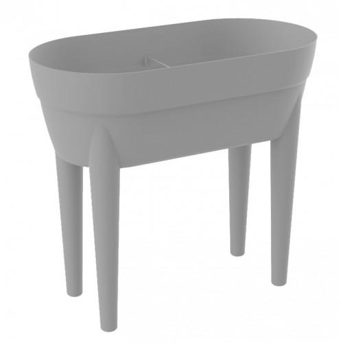 JARDINIÈRE SUR PIEDS - VOLUME 48 L – CANCÙN BÉTON EDA PLASTIQUES