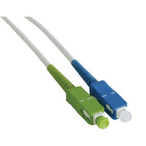 JARRET. OPT. SIMPLEX MONO. OS2 9/125 SC-APC/SC-UPC BLANC-3 M