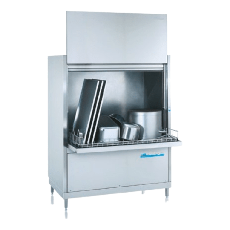 Lave-batterie 85x70cm - Hotte, doseur de rinçage et lavage, pompe de vidange, surpresseur de rinçage Meiko FV1302_0