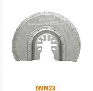 LOT DE 25 LAMES OSCILLANTE CMT LARGEUR 87 MM POUR LE BÉTON ET LA FIBRE DE VERRE, FIXATION UNIVERSELLE.
