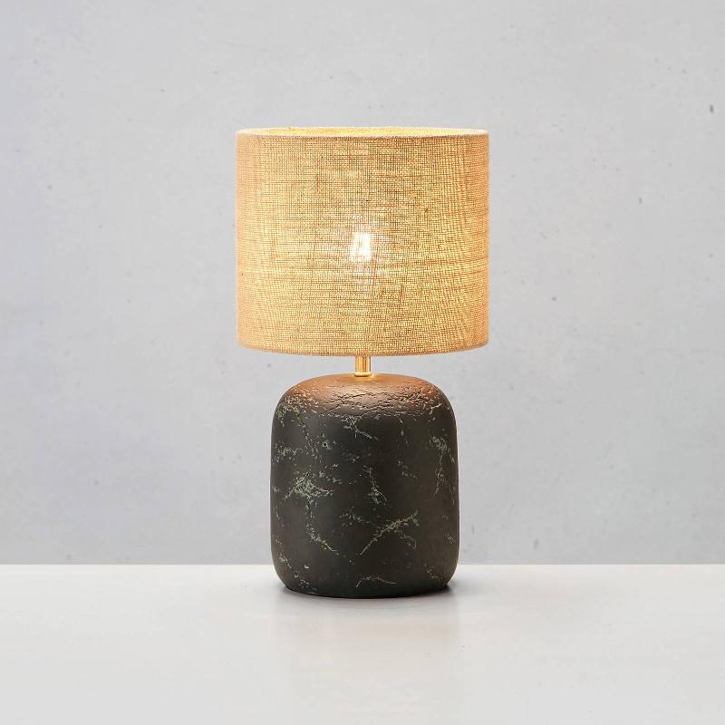 MARKSLÖJD LAMPE À POSER MONTAGNA, BÉTON, JUTE, 32 CM
