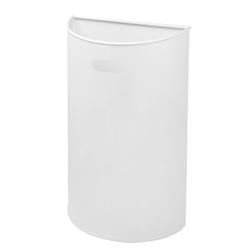 Medial International Miluna - Corbeille murale en acier blanc poudré epoxy 40L - Réf. 773043_0