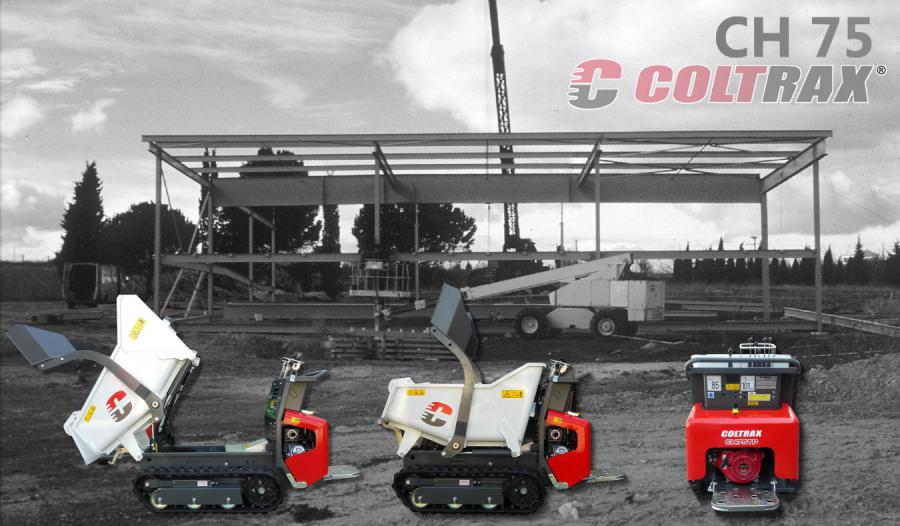 Mini-dumper sur chenille Coltrax CH75 - robuste et performant_0